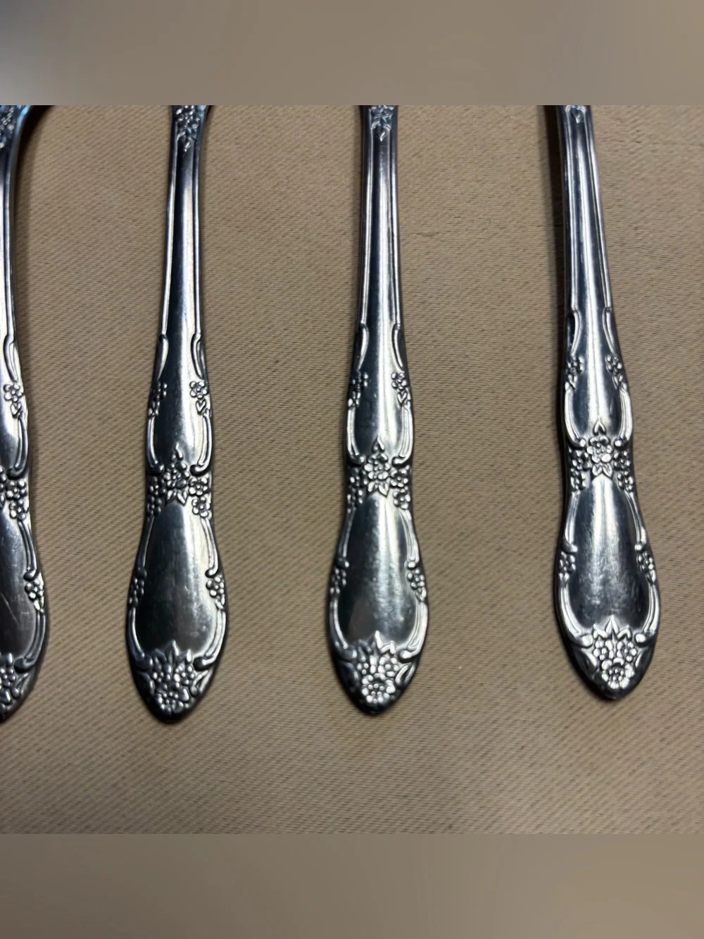 LOT of 6 Salad Forks WM A Rogers Oneida Fenway Daydream Stainless Steel Flatware